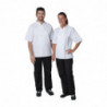 Unisex White Short Sleeve Vegas Kitchen Jacket - Size S - Whites Chefs Clothing - Fourniresto