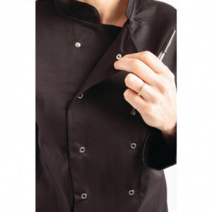 Unisex Black Long Sleeve Vegas Chef Jacket - Size L - Whites Chefs Clothing - Fourniresto