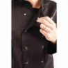 Unisex schwarze Kochjacke mit langen Ärmeln Vegas - Größe S - Whites Chefs Clothing - Fourniresto