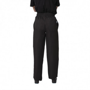 Pantalon De Cuisine Mixte Noir Vegas - Taille Xs - Whites Chefs Clothing - Fourniresto