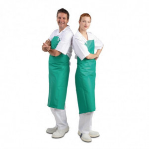 Tabier Bavette Déperlant Très Résistant Vert 1070 X 910 Mm - Whites Chefs Clothing - Fourniresto