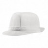 Chapeau Trilby Blanc Avec Résille - Taille L 590 Mm - FourniResto - Fourniresto