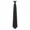 Krawatte mit Clip in Schwarz aus Polycotton - FourniResto - Fourniresto