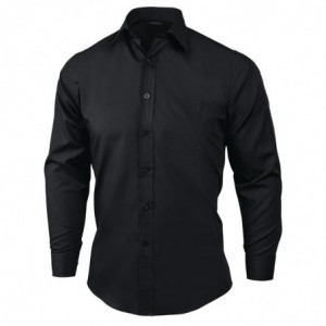 Chemise Habillée Mixte Noire - Taille M - Chef Works - Fourniresto