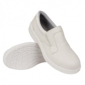 White Safety Moccasins - Size 39 - Lites Safety Footwear - Fourniresto