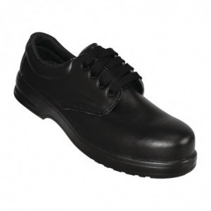 Black Lace-Up Safety Shoes - Size 42 - Lites Safety Footwear - Fourniresto