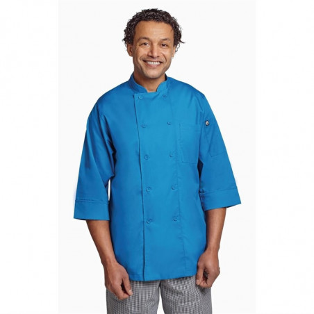 Unisex Kochjacke Blau - Größe XL - Chef Works - Fourniresto