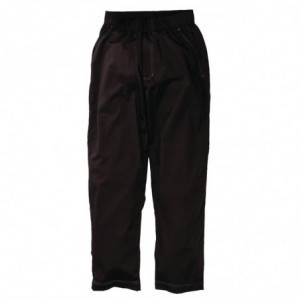 Pantalon De Cuisine Mixte Baggy Noir - Taille Xl - Chef Works - Fourniresto