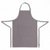 Bib Apron with Adjustable Neck Strap and Double Pocket Gray 610 x 860 mm - Chef Works - Fourniresto