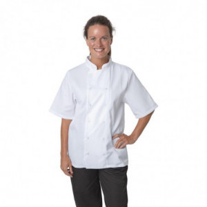 Weiße Kurzarm-Kochjacke Boston - Größe S - Whites Chefs Clothing - Fourniresto