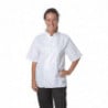 Veste de Cuisine Blanche à Manches Courtes Boston - Taille S - Whites Chefs Clothing - Fourniresto