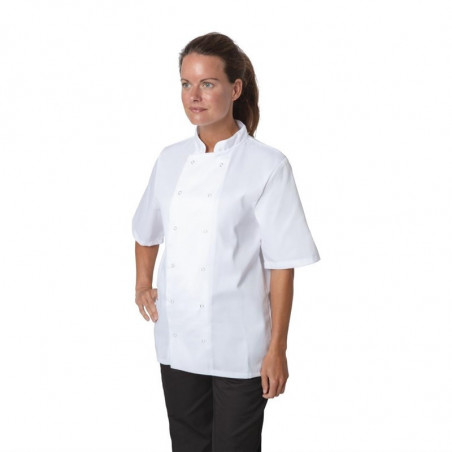 Veste de Cuisine Blanche à Manches Courtes Boston - Taille XL - Whites Chefs Clothing - Fourniresto