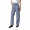 Pantalon de Cuisine Mixte Vegas à Petits Carreaux Bleus et Blancs - Taille XL - Whites Chefs Clothing - Fourniresto