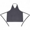 Server Apron V-neck Grey Anthracite in Polycotton 838 x 698 mm - Whites Chefs Clothing - Fourniresto