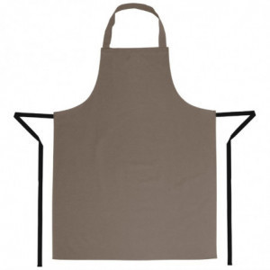 Light Brown Polycotton Bib Apron 711 x 965 mm - Whites Chefs Clothing - Fourniresto