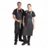 Schürze Latz Denim Schwarz Southside aus Polycotton 700 x 1000 mm - Whites Chefs Clothing - Fourniresto