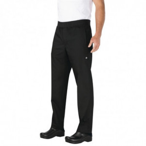 Schwarze Slim-Fit-Hose für Herren - Größe S - Chef Works - Fourniresto