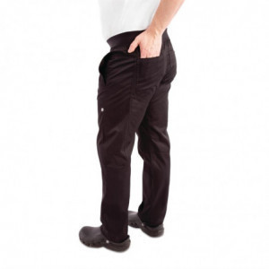 Black Slim Fit Pants for Men - Size XS - Chef Works - Fourniresto