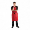 Red Polycotton Bib Apron - Whites Chefs Clothing - Fourniresto