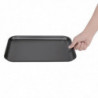 Anodized Aluminum Cooking Plate 320 X 215 mm - Vogue - Fourniresto