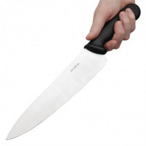 Couteau De Cuisinier Noir Lame De 25,5 Cm - Hygiplas - Fourniresto