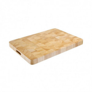 Rectangular Wooden Chopping Board 610 x 455 mm - Vogue - Fourniresto