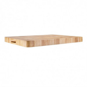 Rectangular Wooden Chopping Board 610 x 455 mm - Vogue - Fourniresto