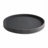 Round Black Non-Slip Tray Ø 280 mm - Olympia KRISTALLON - Fourniresto