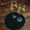 Round Black Non-Slip Tray Ø 280 mm - Olympia KRISTALLON - Fourniresto