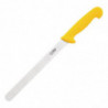 Gelber Wellenschliffmesser 25,5 cm - Hygiplas - Fourniresto