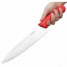 Couteau De Cuisinier Rouge Lame 25,5 Cm - Hygiplas - Fourniresto