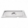 Stainless Steel Lid Gn 1/2 With Notch - Vogue - Fourniresto