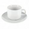 Stapeltasse Weiß Whiteware 200 ml Ø 80 mm - Set von 12 - Olympia - Fourniresto