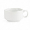 Stapeltasse für Espresso Weiß 85 ml Ø 80 mm - Set von 12 - Olympia - Fourniresto