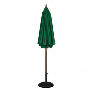 Green Round Parasol Ø 2.5 M - Bolero - Fourniresto