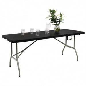 Table Pliable Noire Au Centre 180 Cm - Bolero - Fourniresto