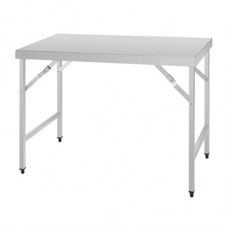 Folding Stainless Steel Table 1200 mm - Vogue - Fourniresto