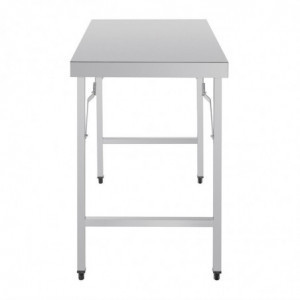 Large Folding Stainless Steel Table 1800 mm - Vogue - Fourniresto