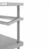 Large Stainless Steel Preparation Table With GN 1800 X 600 Mm Tray Support - Vogue - Fourniresto