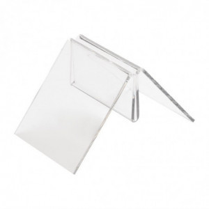 Acrylic T-Shaped Card Holder - Olympia - Fourniresto