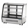 Schwarze Kühlvitrine für Theken - 120 L - Polar