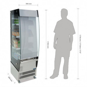 Self-Service Positive Stainless Steel Display Case 220 L - Polar - Fourniresto