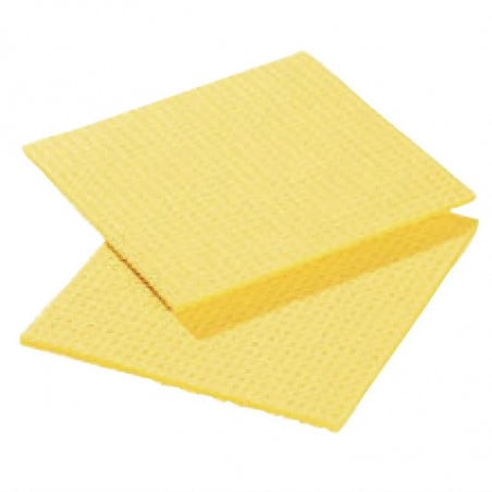 Lavette Spongyl Jaune - Lot De 10 - FourniResto - Fourniresto