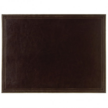 Set De Table En Simili Cuir Marron 300 X 400 Mm - Olympia - Fourniresto