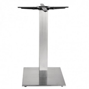 Pied De Table Carré En Inox 720 X 430 Mm - Bolero - Fourniresto