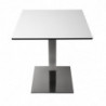 Square Stainless Steel Table Leg 720 x 430 mm - Bolero - Fourniresto