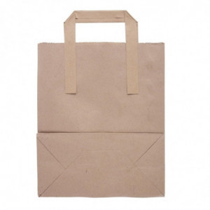 Sac En Papier Recyclable Marron 255 X 215 Mm - Lot De 250 - Fiesta Green - Fourniresto