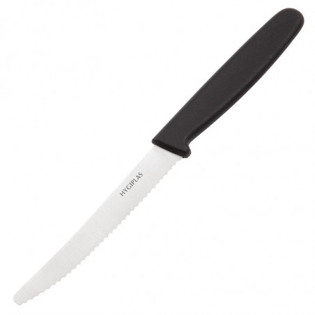 Tomatenmesser Schwarz Wellenschliff 10 cm - Hygiplas - Fourniresto