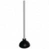 Black Plunger With Wooden Handle - Jantex - Fourniresto