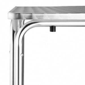 Table Carrée Empilable En Inox 600 X 600 Mm - Bolero - Fourniresto